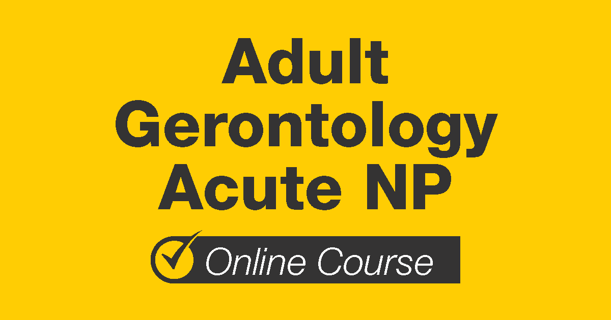 成人老年学急性NP在线课程